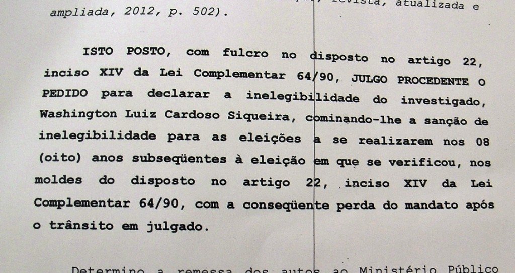 TRE-RJ adia julgamento de recurso do prefeito de Maricá 8 Em sentença, juíza do TRE de Maricá declara o prefeito inelegível.