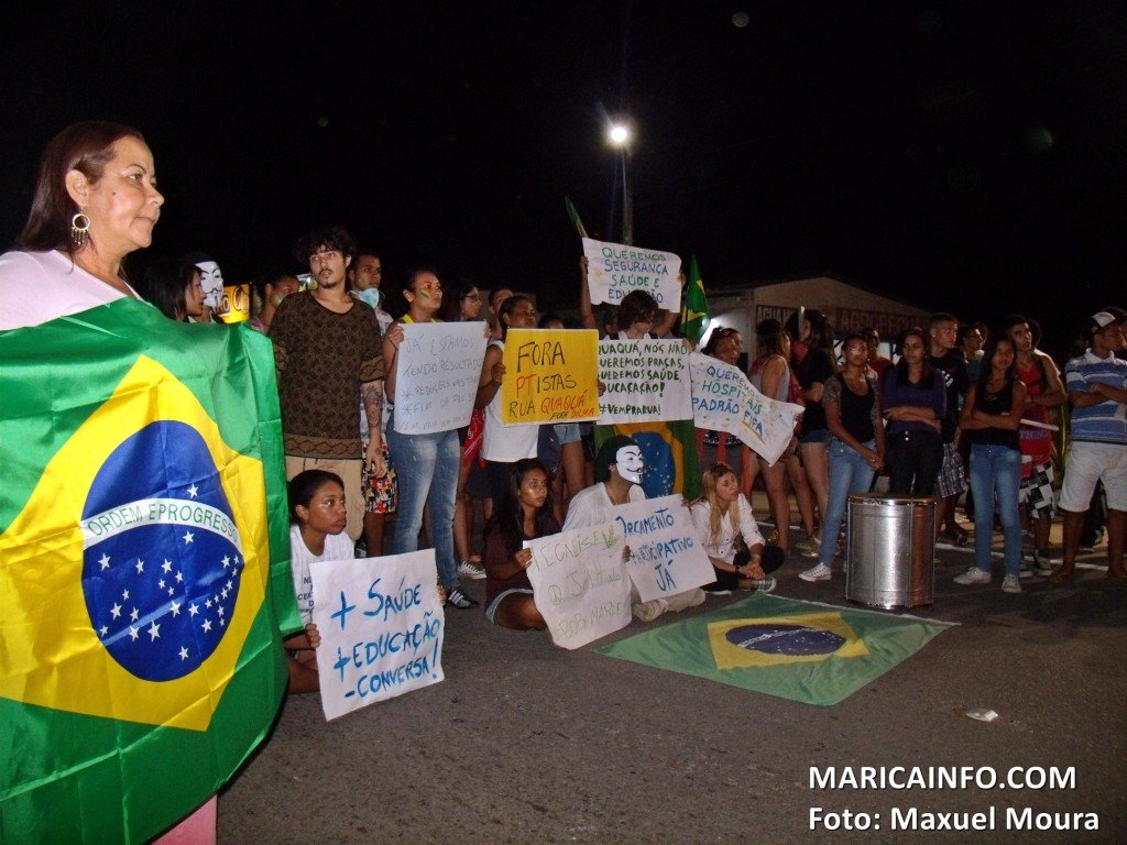 Manifestação reúne centenas de pessoas em Maricá – RJ 7 Manifestantes ocuparam por cerca de 15 minutos a rodovia Amaral Peixoto (RJ106) na altura do KM28 em Maricá - RJ. (Foto: Maxuel Moura | Maricá Info)