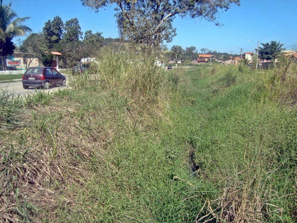 Canal totalmente assoreado no loteamento Manu Manuela Village. (Foto: João Henrique | Maricá Info)