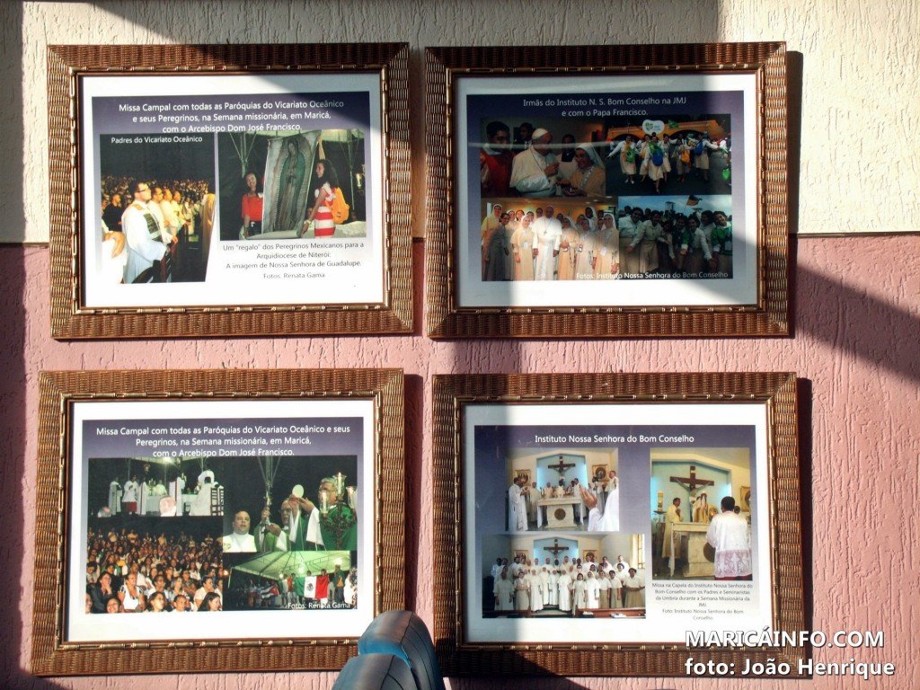 Câmara Municipal inaugura mostra “Os Caminhos da Fé Católica em Maricá” 7 Mostra traz quadros e banner com fotos e informações sobre a história do catolicismo na cidade. (Foto: João Henrique | Maricá Info)