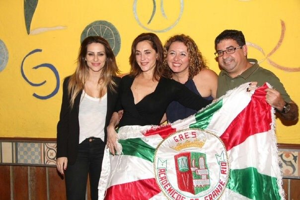 Grande Rio muda enredo patrocinado pela prefeitura de Maricá 11 Cléo Pires, Christiane Torloni, Rosângela Zeidan e o prefeito de Maricá Washington Quaquá (PT).
