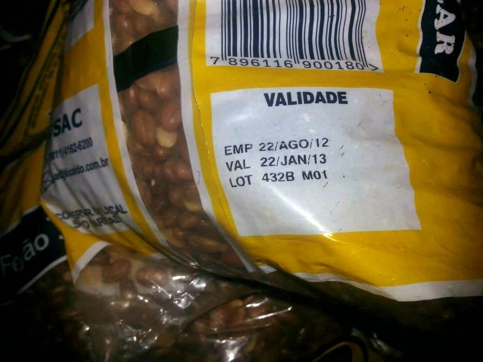 Nova operação do PROCON-RJ recolhe mais de uma tonelada de alimentos em Maricá 11 Supermercado Estrela do Sul (Av. Nossa Senhora do Amparo): 23kg de feijão vencido desde janeiro.