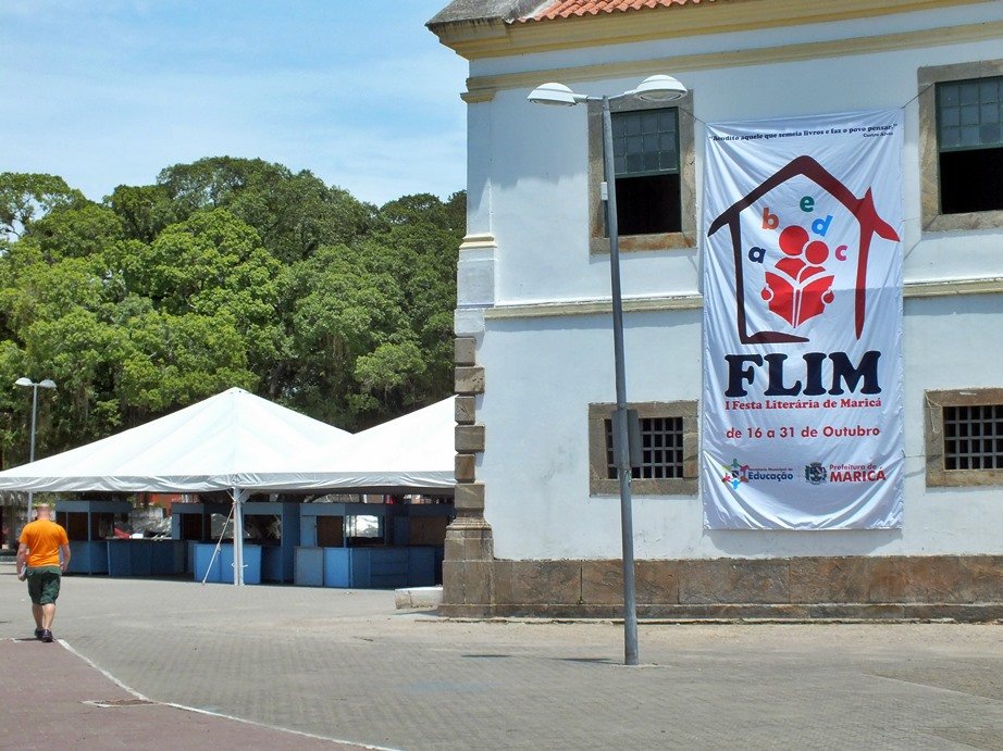 Flim: Mega estrutura para Festa Literária de Maricá 11 Evento é realizado pela ABL em parceria com a Prefeitura de Maricá. (Foto: João Henrique | Maricá Info)