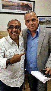 PSL Maricá proclama Robson Giorno como pré-candidato a prefeito 10 Robson Giorno com o presidente estadual da legenda, Tunico de Souza.