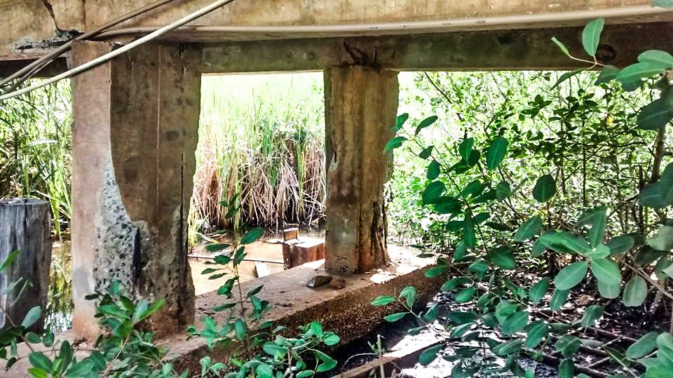 Ponte prestes a cair em Itaipuaçu 6 Estrutura danificada pode causar acidente a qualquer momento. (foto: Felippe Poubel)