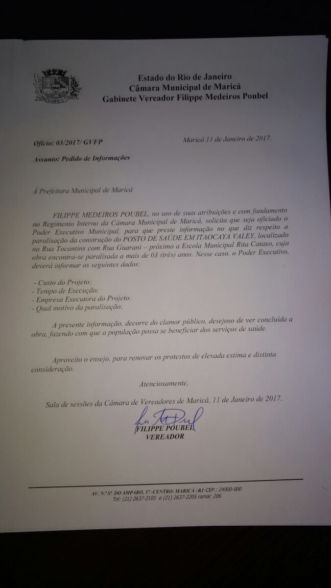 Maricá: Vereador cobra ação da prefeitura na área da saúde 9 IMG 3755