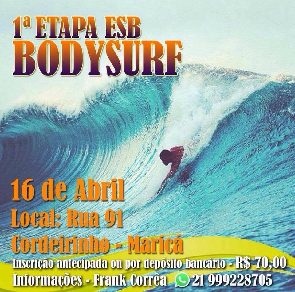 Praia de Cordeirinho, em Maricá, recebe campeonato de bodysurf 10 body fran