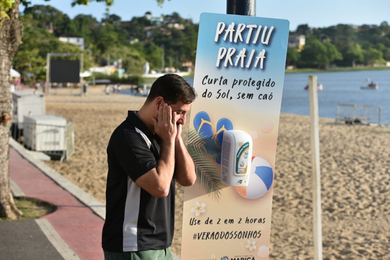 Maricá: Prefeitura disponibiliza protetor solar gratuitamente nas praias e lagoas 3 protetor solar