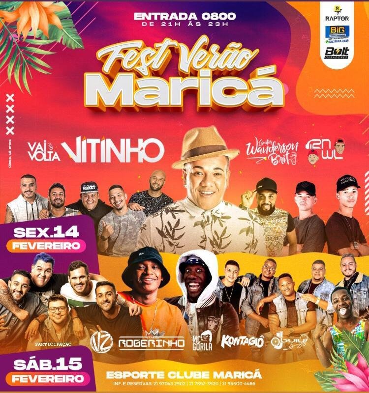 Fest Verão Maricá 2020 com entrada gratuita e diversos shows 10 fest verao