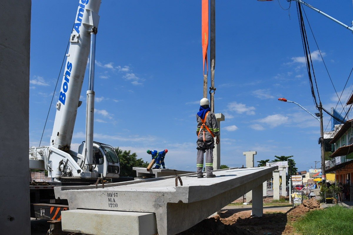 Maricá: RJ-106 será interditada para conclusão da obra da passarela do Km 22 em São José do Imbassaí 7 passarela1