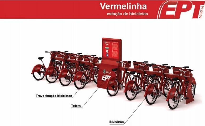 Maricá inicia inscrições das bikes 'vermelhinhas' no dia 29/01 10 vermelhinhas bike maricá