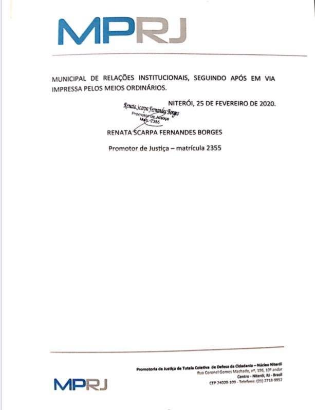 Ministério Público reforça proibição do 'Bloco da Farinha' em Maricá (RJ) 13 recomendacao5