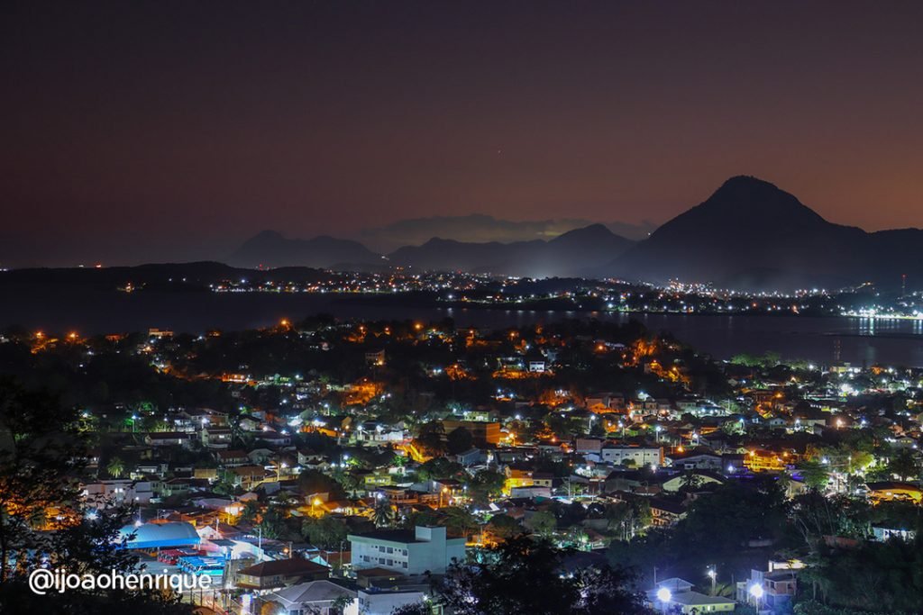 Mirante do Caju terá deck com vista panorâmica de Maricá 3 vista noturna mirante do caju marica rj