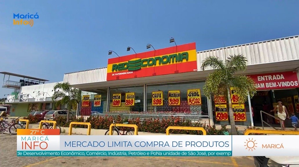 Em Maricá, supermercado já limita compra de arroz e óleo de soja por cliente 7 MARCDO LIMITA