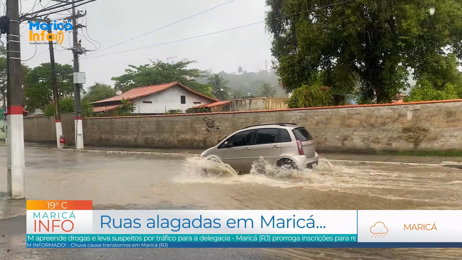 Defesa Civil de Maricá emite novo alerta de alto acúmulo de chuva 9 ruas alagadas thumb
