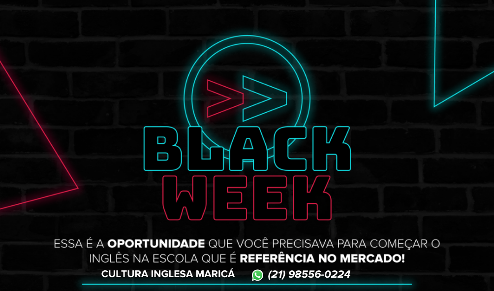 Para um novo normal, uma Cultura Inglesa Maricá ainda melhor 5 black week