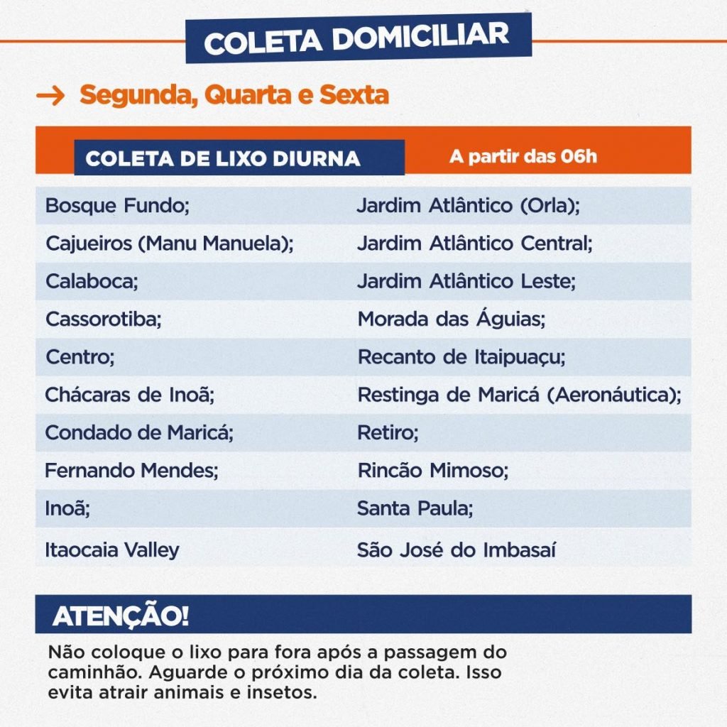 Maricá divulga cronograma de coleta de lixo, moradores relatam problemas 9 Coleta Lixo 1