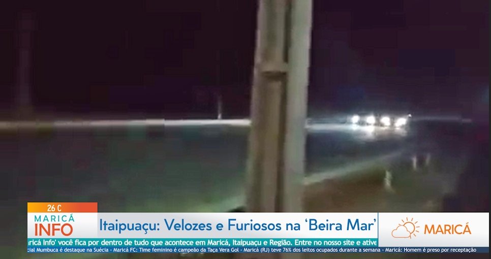 Itaipuaçu: 'Velozes e Furiosos' na Av. Beira Mar coloca moradores em perigo (Vídeo) 7 carros pega itaipuacu