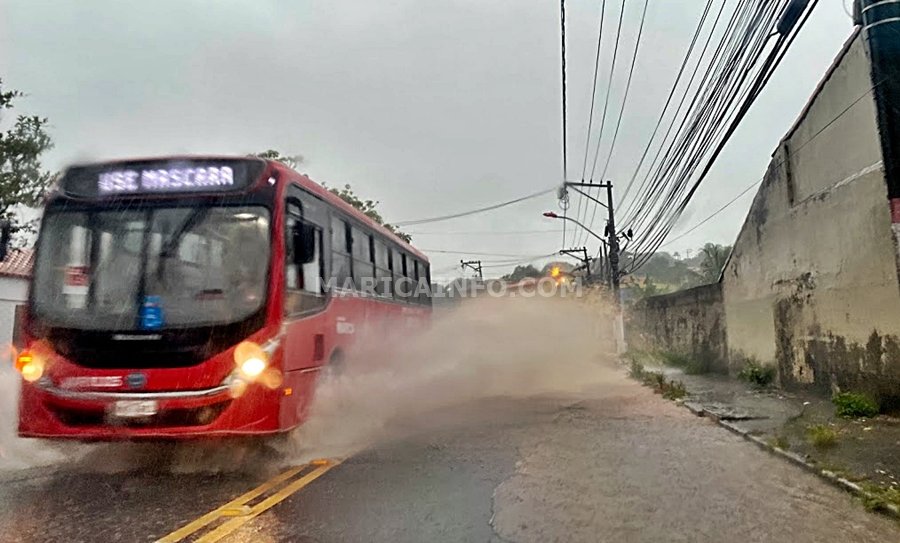 Maricá: Forte chuva causa pontos de alagamentos 7 estrada boqueirao 3