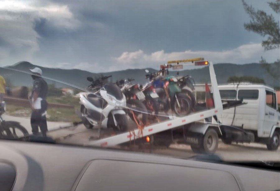 Itaipuaçu: Operação apreende motos em ação de choque de ordem 9 itaipuacu apreensoes