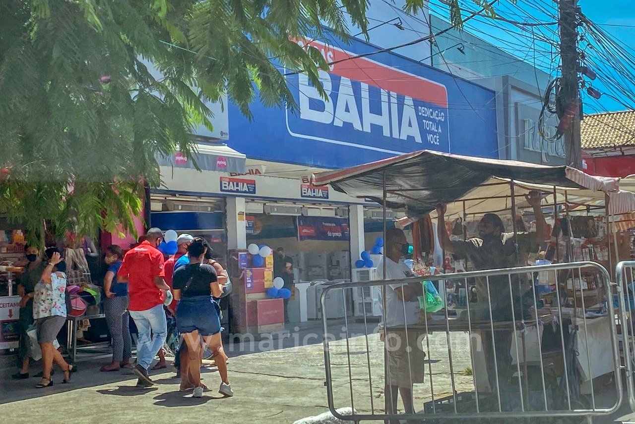 Maricá publicará novo decreto com medidas mais restritivas para conter o avanço da pandemia 6 Casas Bahia Marica RJ