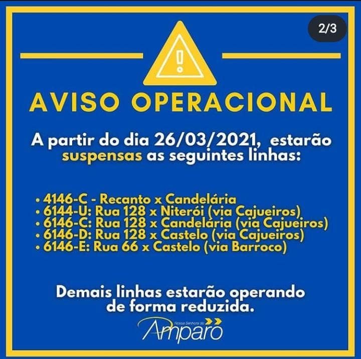 Maricá: 'Amparo' desiste de suspender linhas e depois diz que é 'fake news' 11 amparo comunicado 2