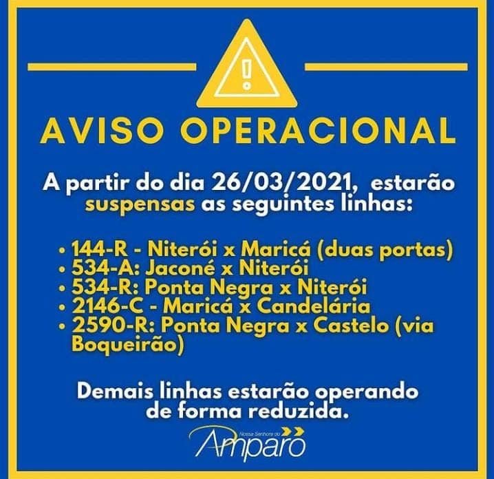 Maricá: 'Amparo' desiste de suspender linhas e depois diz que é 'fake news' 10 amparo comunicado