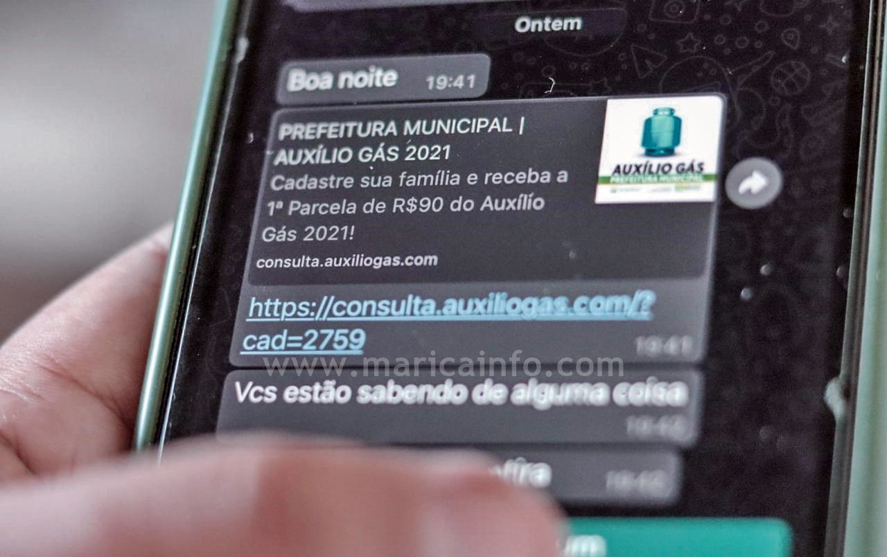 Maricá: Prefeitura emite comunicado sobre falso cadastramento para auxílio emergencial de gás 6 falso cadastramento gas