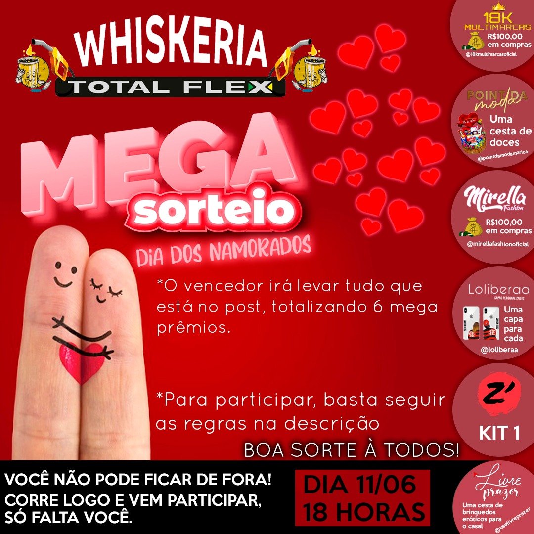 Maricá: 'Whiskeria Total Flex' realiza mega sorteio para o 'Dia dos Namorados' 7 sorteio mega