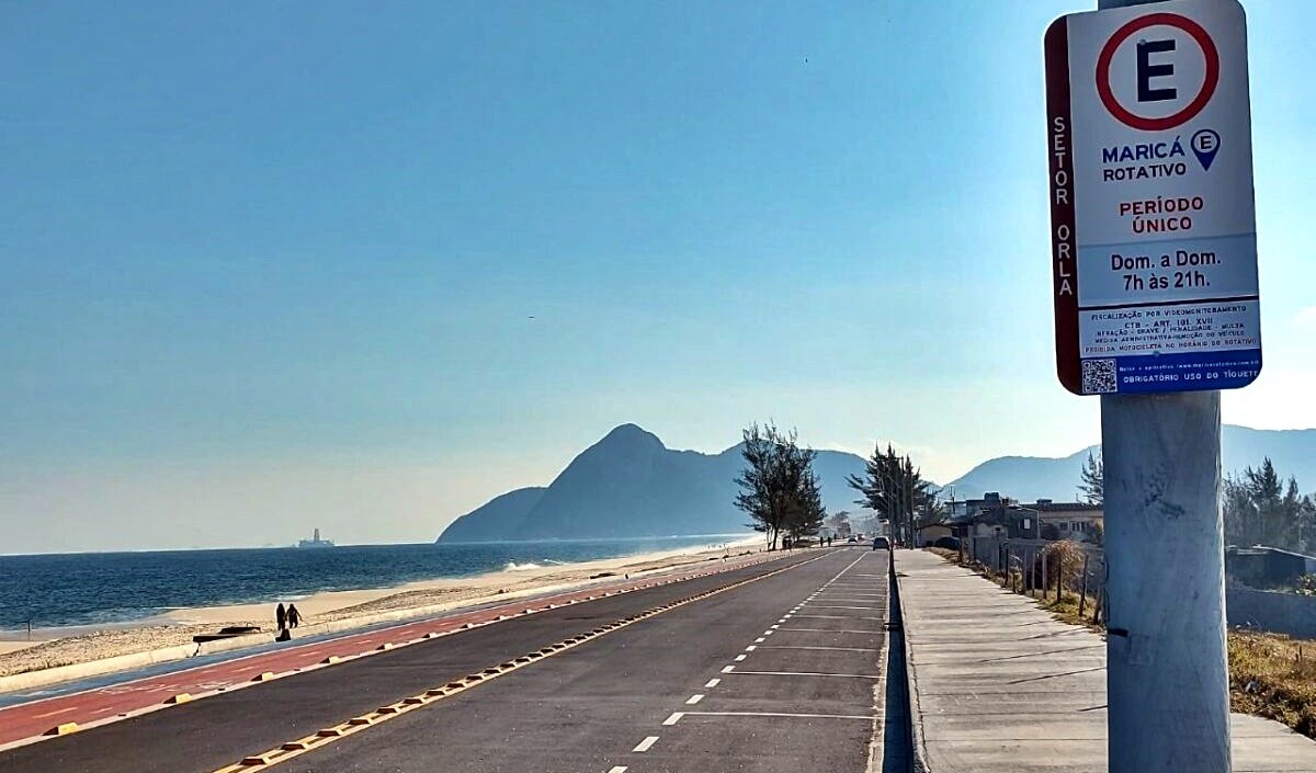 Itaipuaçu: Orla terá cobrança do estacionamento no sistema 'Maricá Rotativo' 9 itaipuacu rotativo vaga
