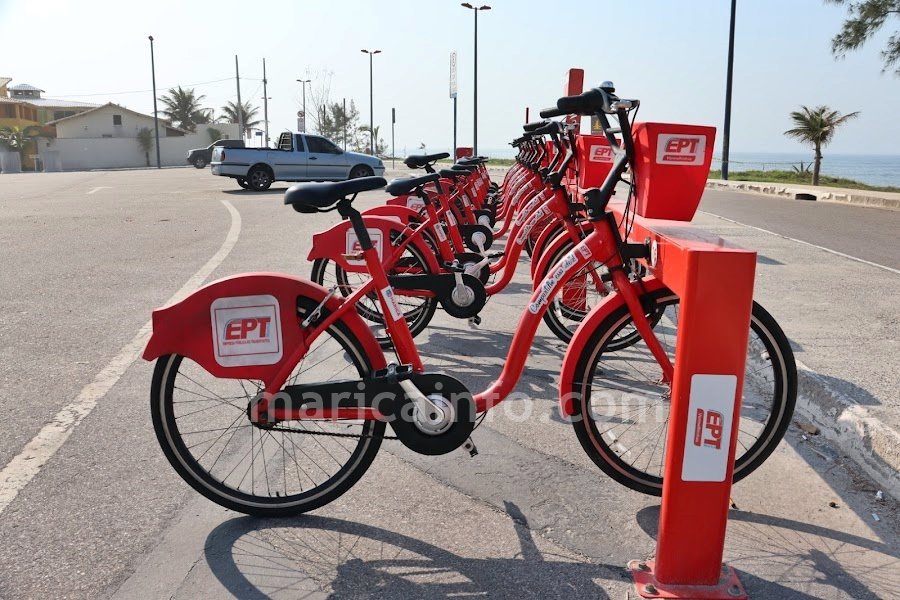 Maricá: Orla do Marine terá estação das bicicletas 'vermelhinhas' 10 bicicletas vermelhinhas ept bike