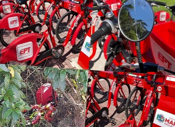 Maricá: Bicicletas 'vermelhinhas' sofrem com vandalismo 7 vermelhinhas marica ept bike vandalismo
