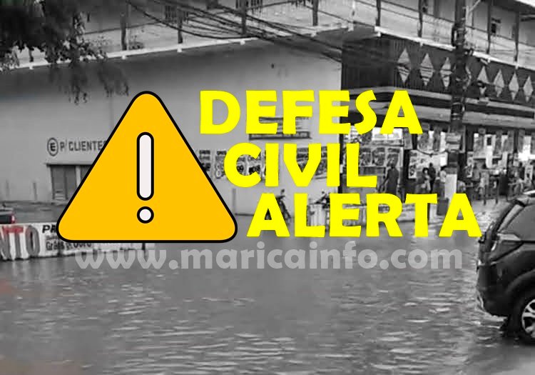 Maricá: Defesa Civil emite alerta de possibilidade de chuva com rajadas de vento e raios 6 alerta