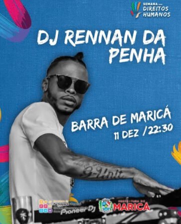 Maricá: Prefeitura realizará shows de DJ Rennan da Penha, Lenine e Rael 8 djrennan
