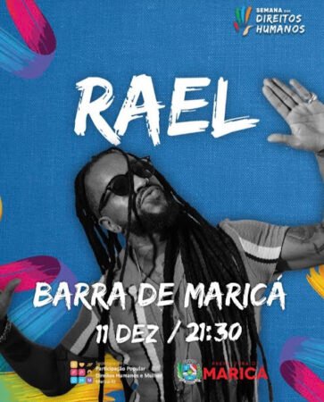 Maricá: Prefeitura realizará shows de DJ Rennan da Penha, Lenine e Rael 11 rael