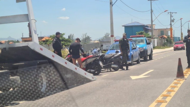 Maricá: Motos irregulares são apreendidas em Itaipuaçu e Ponta Negra 9 motos