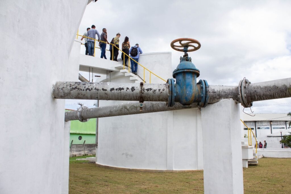 Maricá: Estação de tratamento de esgoto recebe especialistas da UFF 9 esgoto sanemar tratamento