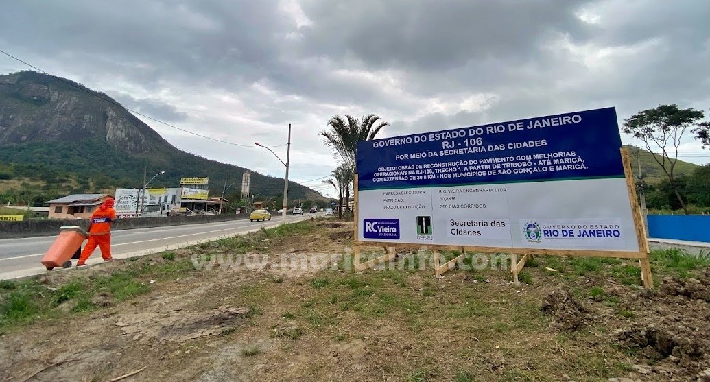RJ-106: Finalmente rodovia receberá obras de recapeamento 7 obra rj106 recuperacao