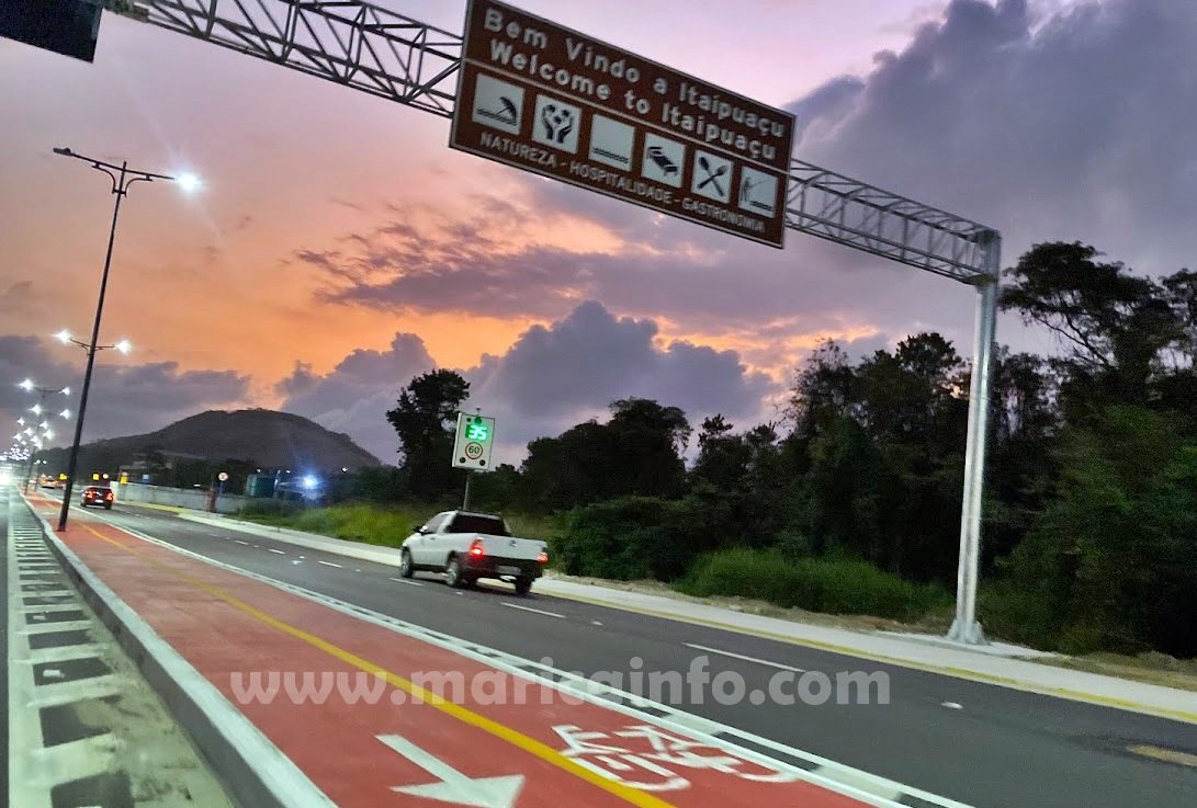 Itaipuaçu: Prefeitura instala 'radar' de velocidade na 'Estrada dos Cajueiros' 9 cajueiros estrada itaipuacu radar