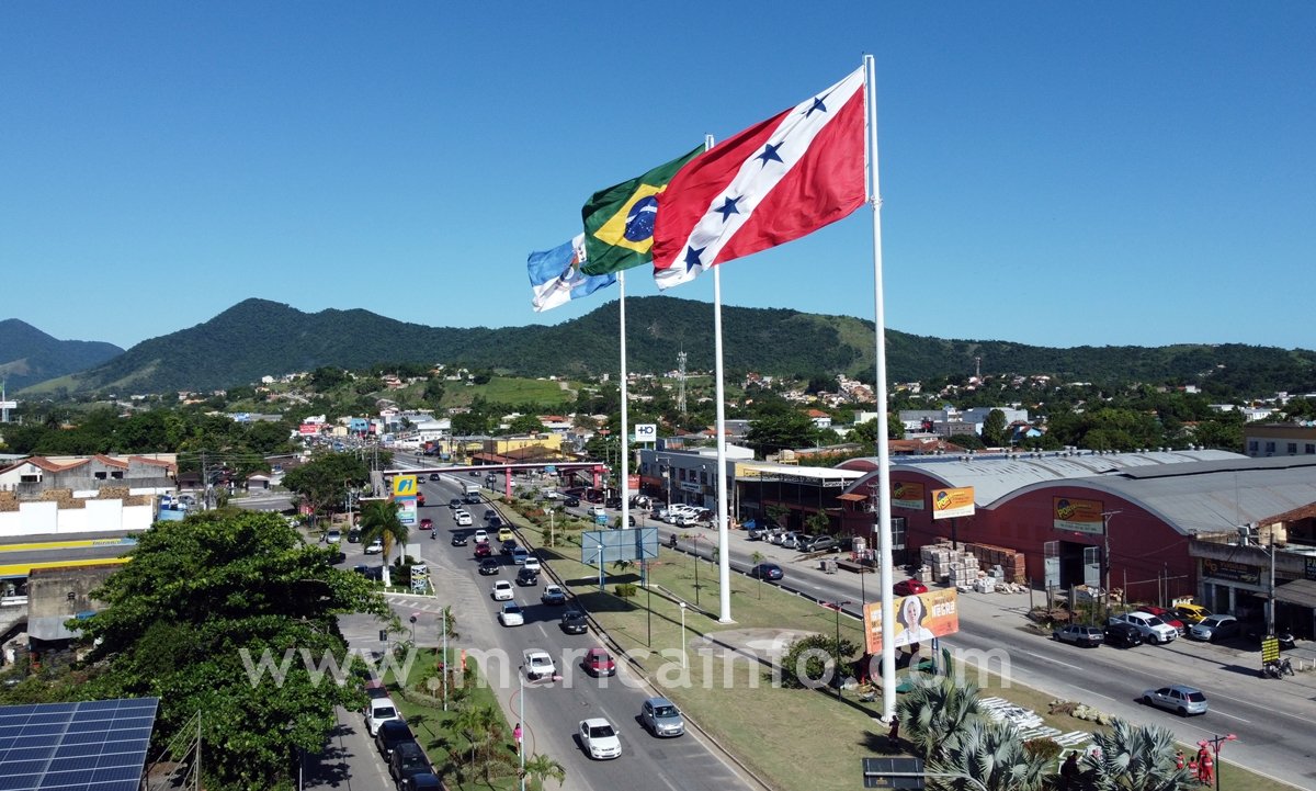 Maricá lança seleção com salários de até R$ 5 mil; inscrições começam dia 17/12 (veja o edital) 7 Bandeiras Marica Portal Entrada RJ 106 sol nov 22