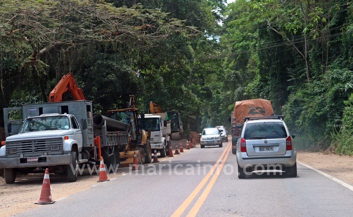 Maricá: Obra de nova adutora avança e deverá ampliar abastecimento de água 6 Obra Adutora Aguas do Rio RJ106
