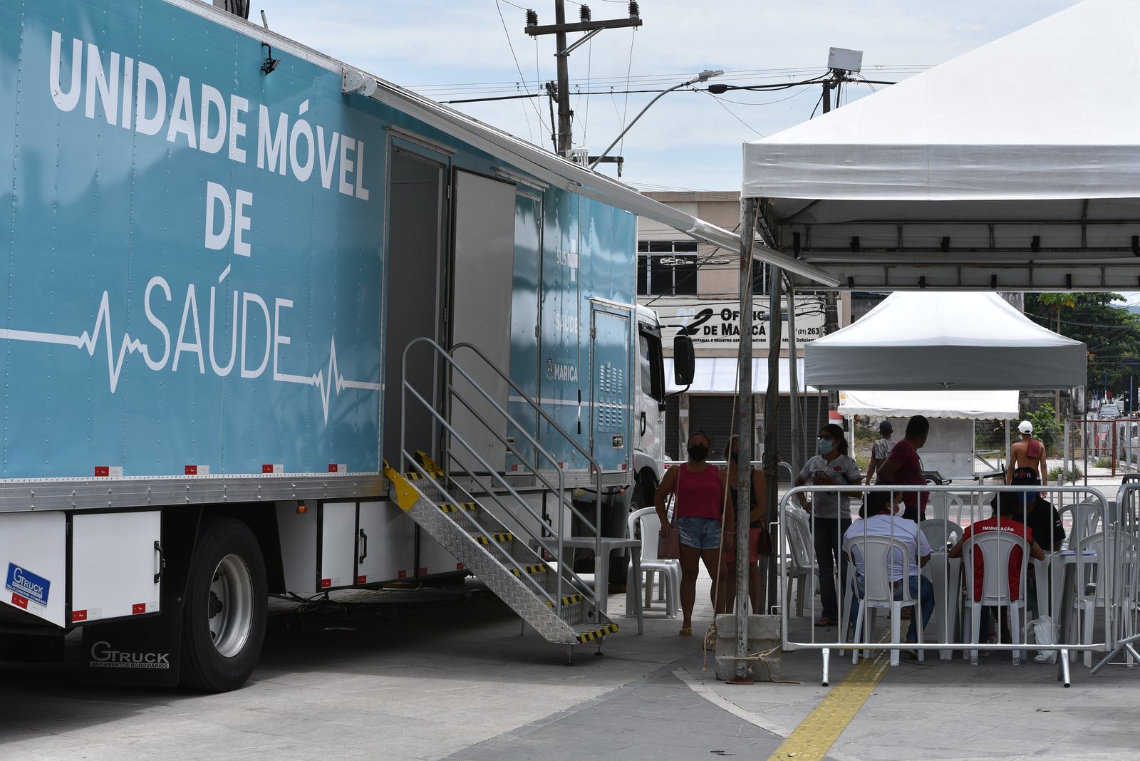 Maricá: Com aumento na procura de testes, unidade móvel de saúde vira polo de testagem para Covid-19 10 unidade movel covid