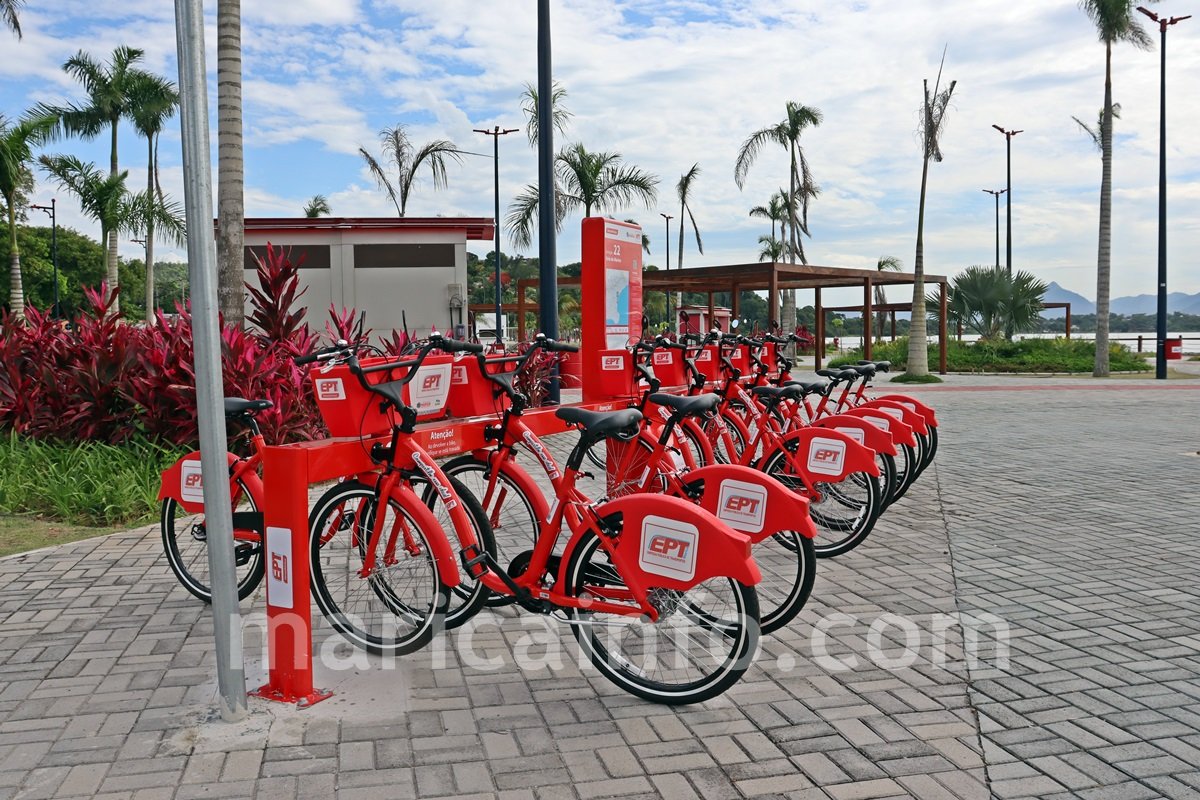 Maricá vai implementar 45 novas estações das ‘vermelhinhas’ em 2024 1 vermelhinhas bikes estacao marine 2