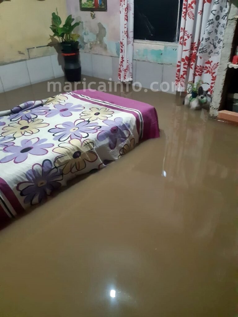 Maricá em estágio de atenção devido às chuvas; já há casas alagadas 11 casa alagada