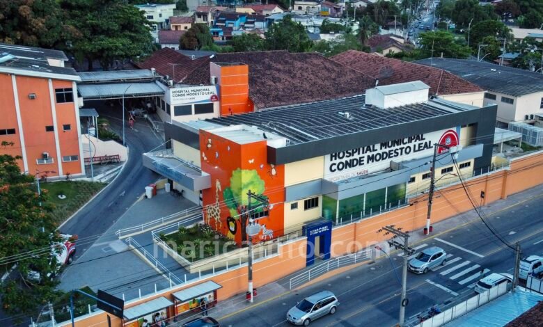 Maricá: Concurso da saúde prestes a ser realizado 8 Hospital Municipal Conde Modesto Leal vista aerea 30 01 23