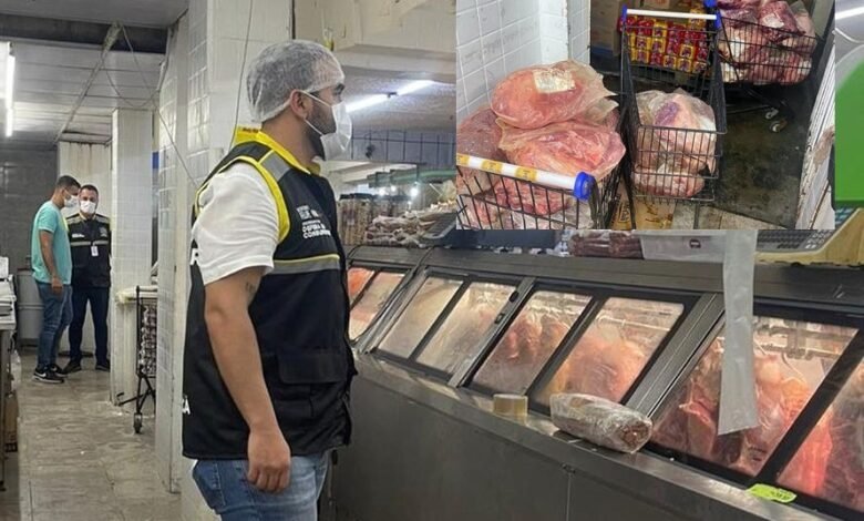 Maricá: Açougue de mercado é interditado após fiscalização encontrar 645 kg de carnes impróprias para consumo 7 acougue3