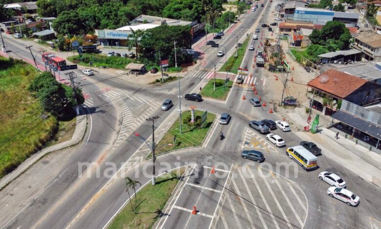 Maricá: Retorno do Flamengo na RJ-106 será fechado para construção do elevado; confira! 6 cruzamento marica rj106 viaduto rj114 flamengo