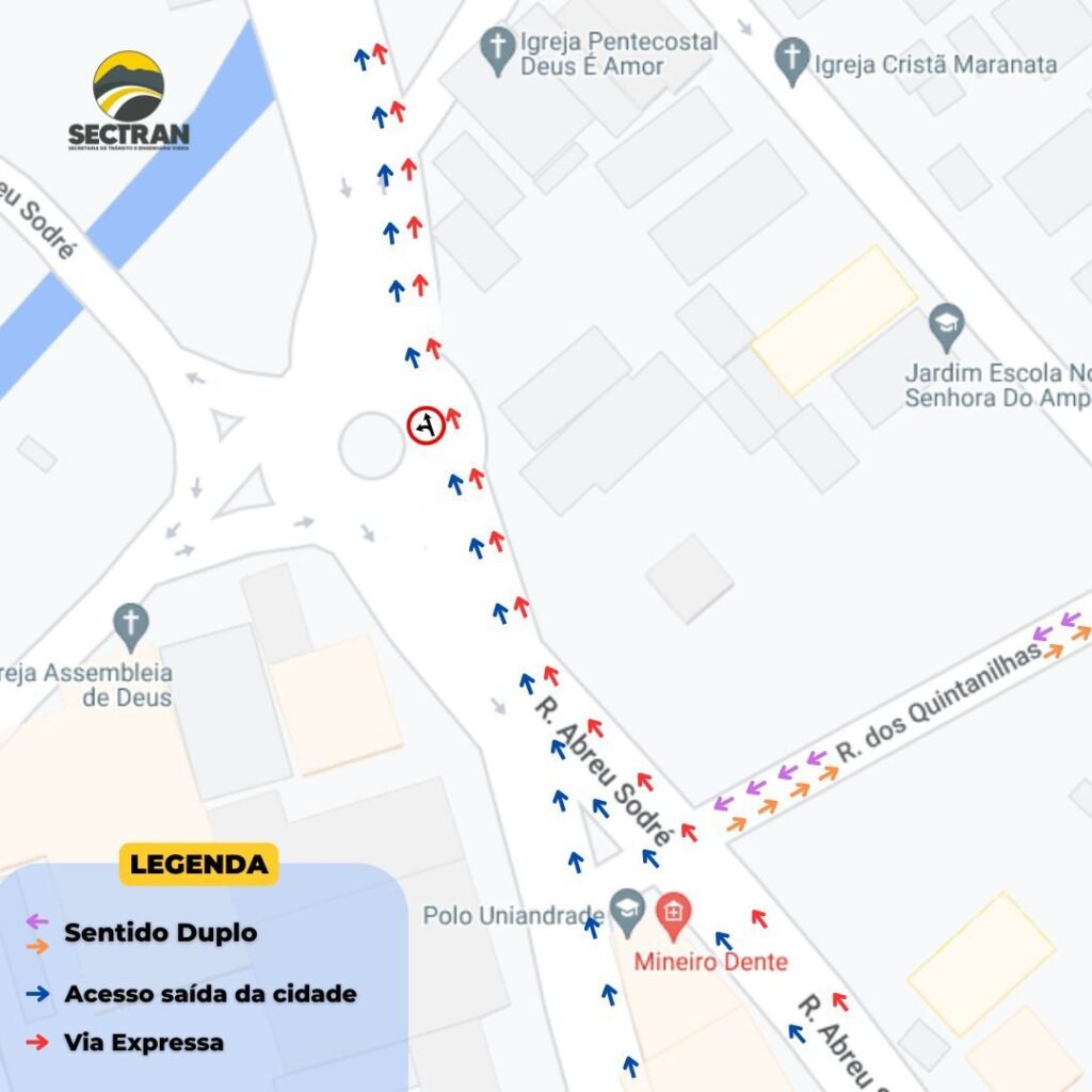 Maricá: Nova sinalização pretende facilitar escoamento do trânsito do Centro 7 diagrama transito centro