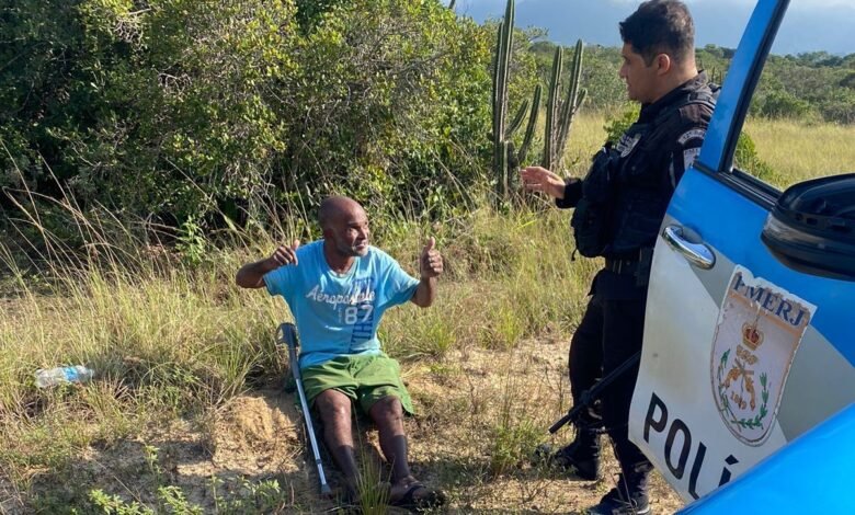PM encontra homem desaparecido em Maricá 6 helio
