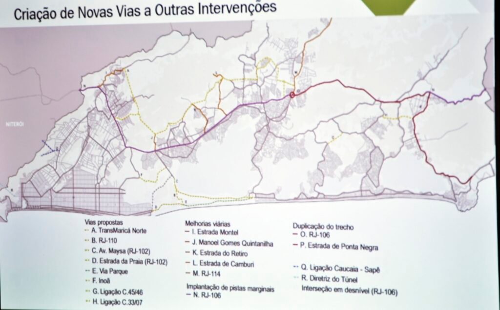Maricá: Criação de linhas circulares e perimetrais são propostas do plano de mobilidade 8 novas vias plano de mobilidade marica